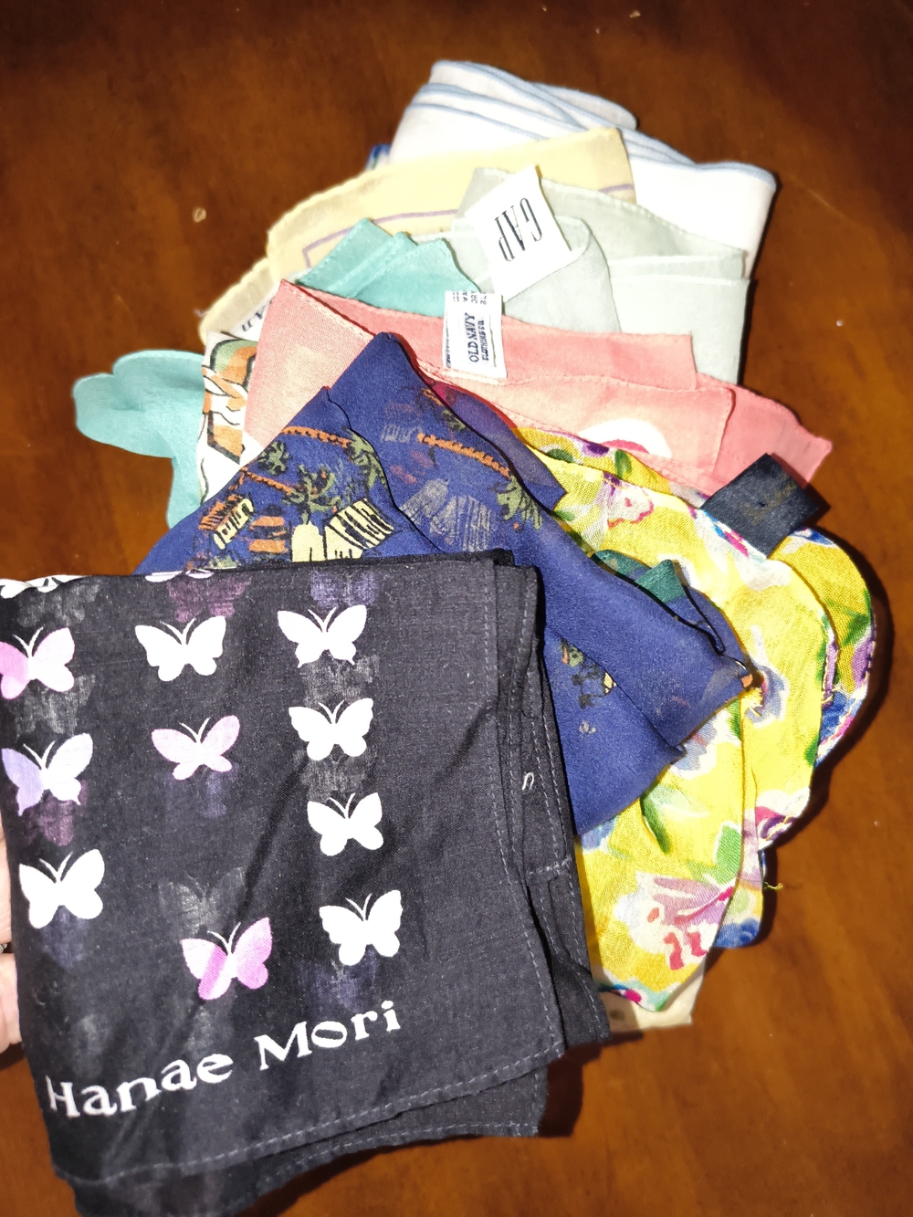 Hanae Mori & Gap Handkerchief / Scarf Bundle